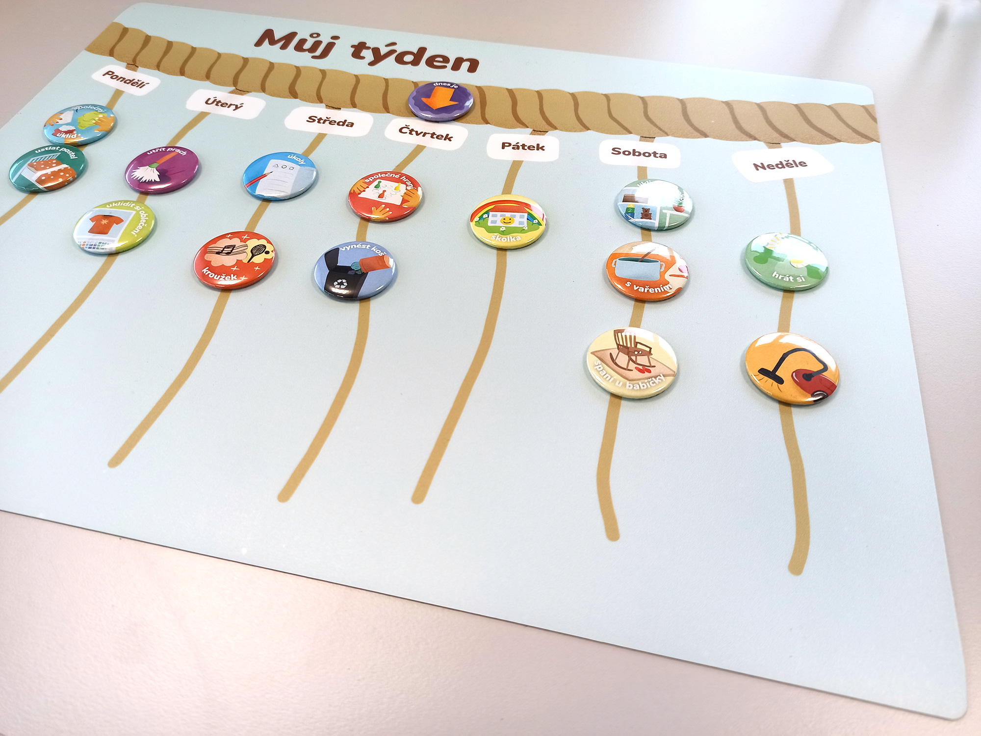 Vynést koš - plánovací magnetka