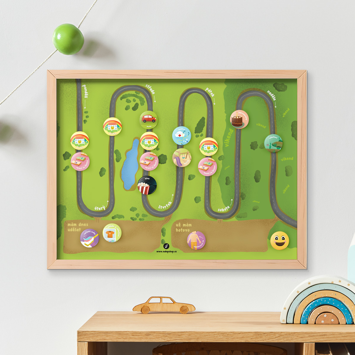 Fotbal - plánovací magnetka