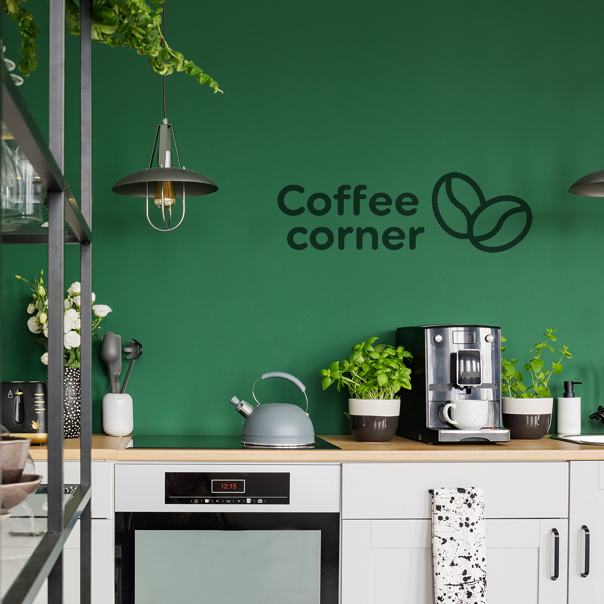 Coffee corner - samolepka na zeď