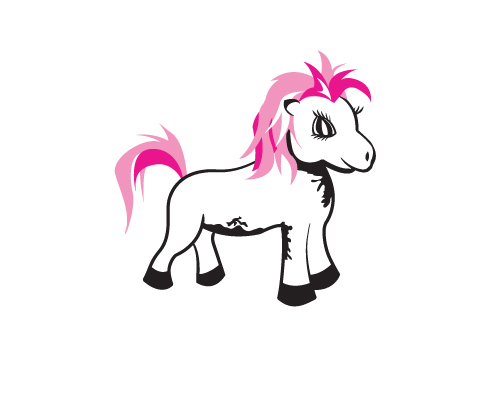 Poník - samolepka na zeď