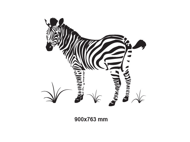 Zebra - samolepka na zeď