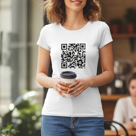 Dámské tričko s vlastním QR kódem