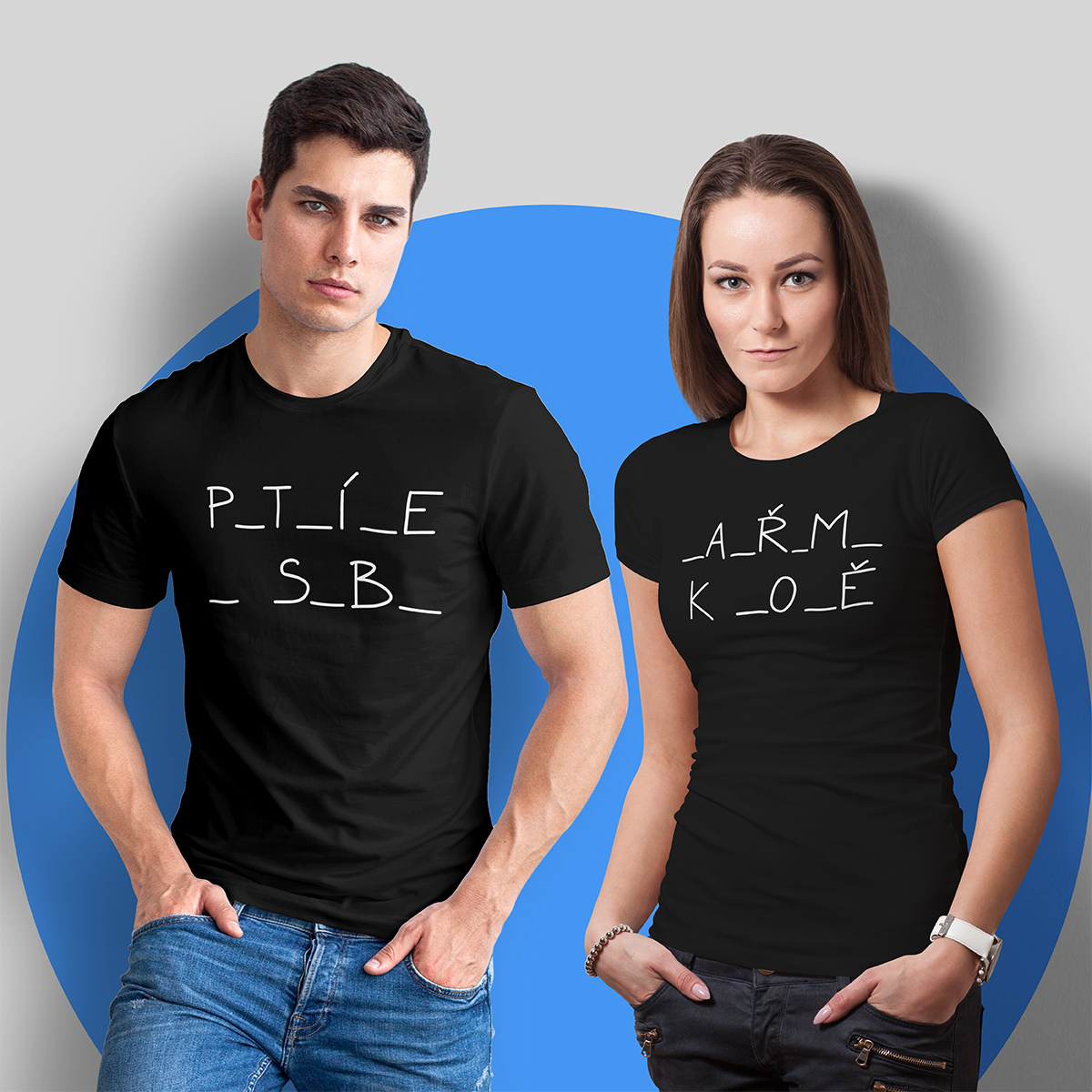 Patříme k sobě - tričko pro páry