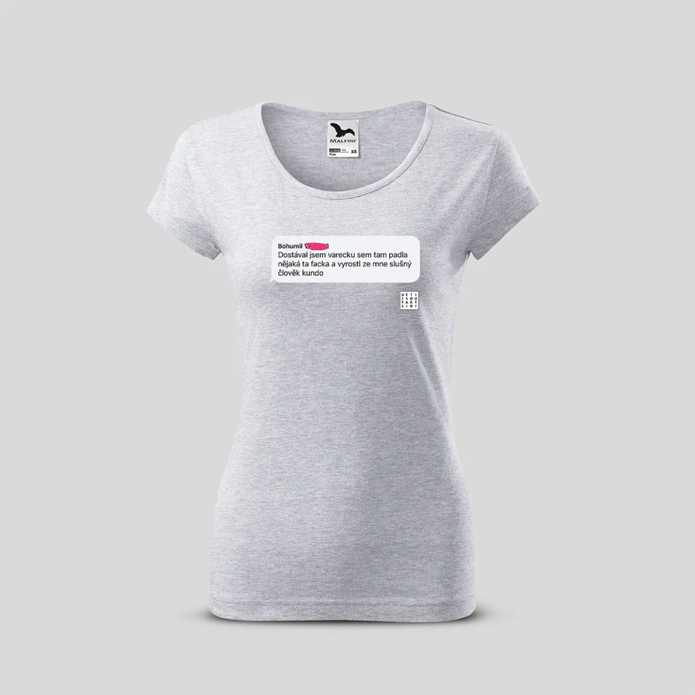 Slušný člověk - dámské tričko s potiskem (DJTL)