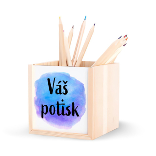 Stojan na tužky a psací potřeby s vlastním potiskem