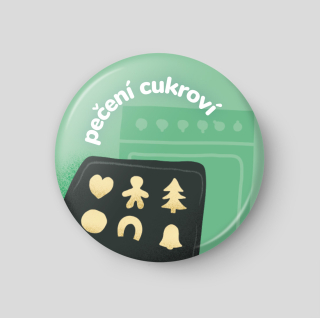 Pečení cukroví - plánovací magnetka