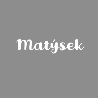Dětské jméno Matýsek 75 cm - samolepka na zeď