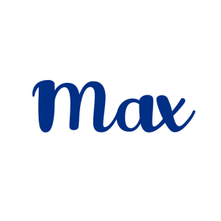 Dětské jméno Max 37 cm - samolepka na zeď