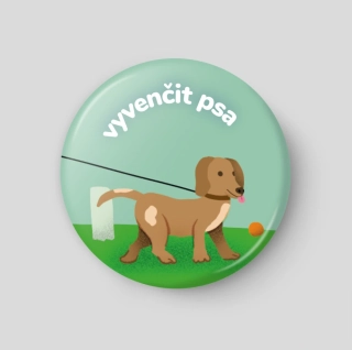 Vyvenčit psa - plánovací magnetka
