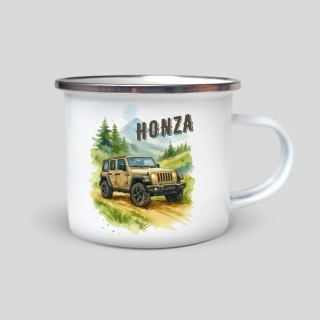 Jeep se jménem - plecháček s potiskem