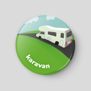 Karavan - plánovací magnetka