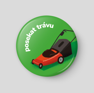 Posekat trávu - plánovací magnetka