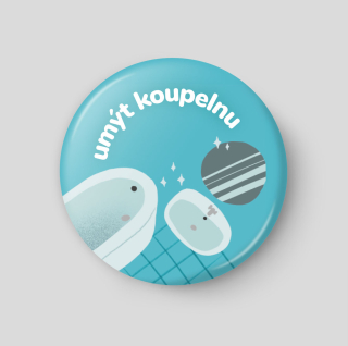 Umýt koupelnu - plánovací magnetka