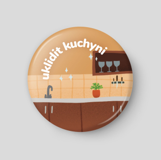 Uklidit kuchyni – plánovací magnetka
