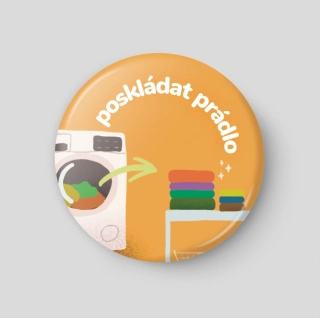 Poskládat prádlo – plánovací magnetka