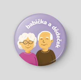 Babička a dědeček - plánovací magnetka